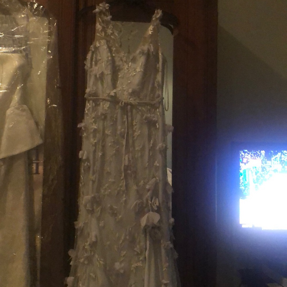 Designer formal gown by Marchesa Notte.
